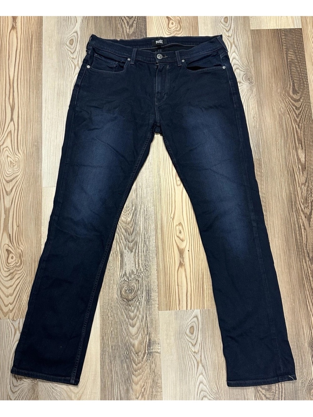 Paige Womens Jeans Blue Size 34 Federal Mid Rise Denim Stretch Cotton Blend